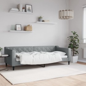 Light gray fabric sofa bed 80x200 cm by vidaXL, Beds and slatted bases - Ref: Foro24-354156, Price: 209,89 €, Discount: %