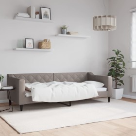 Taupe gray fabric sofa bed 80x200 cm by vidaXL, Beds and slatted bases - Ref: Foro24-354159, Price: 209,63 €, Discount: %