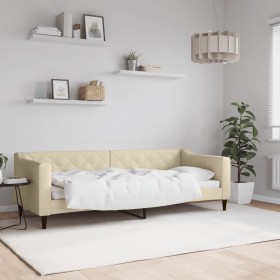 Cream fabric sofa bed 80x200 cm by vidaXL, Beds and slatted bases - Ref: Foro24-354160, Price: 209,89 €, Discount: %