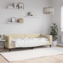 Cream fabric sofa bed 80x200 cm by vidaXL, Beds and slatted bases - Ref: Foro24-354160, Price: 209,63 €, Discount: %