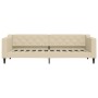 Cream fabric sofa bed 80x200 cm by vidaXL, Beds and slatted bases - Ref: Foro24-354160, Price: 209,63 €, Discount: %