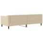 Sofá cama tela color crema 80x200 cm de vidaXL, Camas y somieres - Ref: Foro24-354160, Precio: 209,63 €, Descuento: %