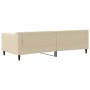 Cream fabric sofa bed 90x200 cm by vidaXL, Beds and slatted bases - Ref: Foro24-354165, Price: 213,71 €, Discount: %