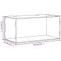 Caja de exposición acrílico transparente 24x12x11 cm de vidaXL, Mostradores - Ref: Foro24-154910, Precio: 19,75 €, Descuento: %