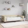 Cream fabric sofa bed 100x200 cm by vidaXL, Beds and slatted bases - Ref: Foro24-354170, Price: 223,68 €, Discount: %