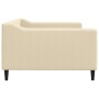 Cream fabric sofa bed 100x200 cm by vidaXL, Beds and slatted bases - Ref: Foro24-354170, Price: 223,68 €, Discount: %