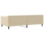 Cream fabric sofa bed 100x200 cm by vidaXL, Beds and slatted bases - Ref: Foro24-354170, Price: 223,68 €, Discount: %