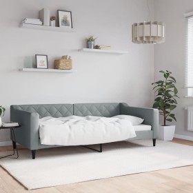 Light gray fabric sofa bed 90x190 cm by vidaXL, Beds and slatted bases - Ref: Foro24-354171, Price: 211,99 €, Discount: %