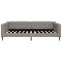 Taupe gray fabric sofa bed 100x200 cm by vidaXL, Beds and slatted bases - Ref: Foro24-354169, Price: 223,99 €, Discount: %