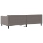 Sofá cama tela gris taupe 100x200 cm de vidaXL, Camas y somieres - Ref: Foro24-354169, Precio: 223,68 €, Descuento: %