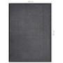 Felpudo de rayas gris antracita 60x80 cm de vidaXL, Felpudos - Ref: Foro24-331593, Precio: 26,84 €, Descuento: %