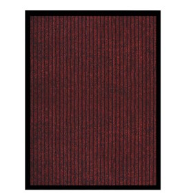 Felpudo de rayas rojo 60x80 cm de vidaXL, Felpudos - Ref: Foro24-331599, Precio: 19,67 €, Descuento: %