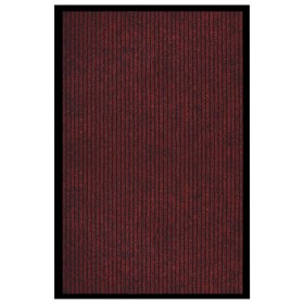 Felpudo de rayas rojo 80x120 cm de vidaXL, Felpudos - Ref: Foro24-331600, Precio: 30,95 €, Descuento: %