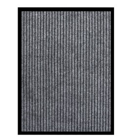 Felpudo de rayas gris 60x80 cm de vidaXL, Felpudos - Ref: Foro24-331605, Precio: 21,99 €, Descuento: %