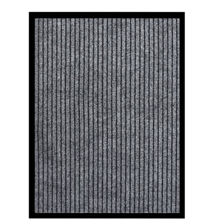 Grau gestreifte Fußmatte 60x80 cm von vidaXL, Fußmatten - Ref: Foro24-331605, Preis: 21,36 €, Rabatt: %