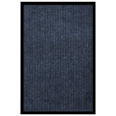 Felpudo de rayas azul 80x120 cm de vidaXL, Felpudos - Ref: Foro24-331612, Precio: 32,71 €, Descuento: %