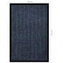 Felpudo de rayas azul 80x120 cm de vidaXL, Felpudos - Ref: Foro24-331612, Precio: 32,71 €, Descuento: %