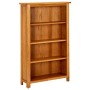 Estantería de 4 niveles de madera maciza de roble 70x22x110 cm de vidaXL, Librerías y estanterías - Ref: Foro24-331735, Preci...