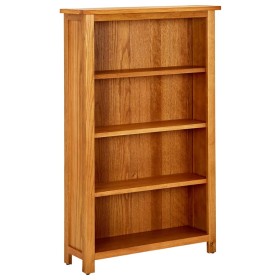 4-stufiges Regal aus massivem Eichenholz, 70 x 22 x 110 cm von vidaXL, Bücherregale und Regale - Ref: Foro24-331735, Preis: 2...