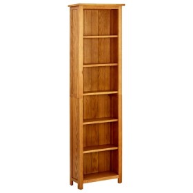 6-tier solid oak wood shelf 52x22x180 cm by vidaXL, Bookcases and shelves - Ref: Foro24-331742, Price: 230,64 €, Discount: %