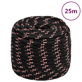 Black polypropylene boat rope 16 mm 25 m by vidaXL, Ropes and metal cords - Ref: Foro24-152360, Price: 30,84 €, Discount: %