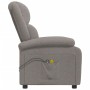 Elektrischer Massagesessel aus taupegrauem Stoff von vidaXL, Elektrische Massagesessel - Ref: Foro24-3098366, Preis: 273,99 €...