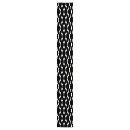 BCF black and white hallway rug 60x500 cm by vidaXL, Rugs - Ref: Foro24-331879, Price: 52,94 €, Discount: %