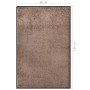 Braune Fußmatte 80x120 cm von vidaXL, Fußmatten - Ref: Foro24-331588, Preis: 47,83 €, Rabatt: %