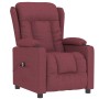 Sillón reclinable eléctrico tela rojo tinto de vidaXL, Sillones - Ref: Foro24-3098780, Precio: 274,85 €, Descuento: %