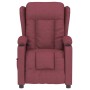 Sillón reclinable eléctrico tela rojo tinto de vidaXL, Sillones - Ref: Foro24-3098780, Precio: 274,85 €, Descuento: %