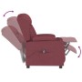 Sillón reclinable eléctrico tela rojo tinto de vidaXL, Sillones - Ref: Foro24-3098780, Precio: 274,85 €, Descuento: %