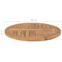 Runde Tischplatte aus massivem Teakholz 2,5 cm 60 cm von vidaXL, Tischplatten - Ref: Foro24-48984, Preis: 90,31 €, Rabatt: %