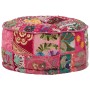 Round handmade cotton pachtwork pouf 40x20 cm pink by vidaXL, Ottomans - Ref: Foro24-246574, Price: 41,32 €, Discount: %