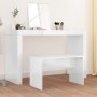 Glossy white plywood dressing stool 70x35x45 cm by vidaXL, vanity benches - Ref: Foro24-802819, Price: 38,60 €, Discount: %