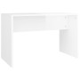 Glossy white plywood dressing stool 70x35x45 cm by vidaXL, vanity benches - Ref: Foro24-802819, Price: 38,60 €, Discount: %