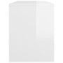 Glossy white plywood dressing stool 70x35x45 cm by vidaXL, vanity benches - Ref: Foro24-802819, Price: 38,60 €, Discount: %