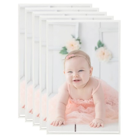 Table collage photo frames 5 pcs silver MDF 10x15cm by vidaXL, Photo frames - Ref: Foro24-332155, Price: 11,07 €, Discount: %