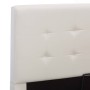 Hydraulic canape bed white synthetic leather 140x200 cm by vidaXL, Beds and slatted bases - Ref: Foro24-285519, Price: 369,90...