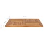 Quadratische Tischoberfläche aus massivem Teakholz 80x80x2,5 cm von vidaXL, Tischplatten - Ref: Foro24-48990, Preis: 132,99 €...