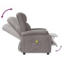 Sillón orejero de masaje de tela gris taupé de vidaXL, Sillones de masaje eléctricos - Ref: Foro24-342434, Precio: 273,21 €, ...