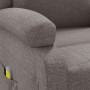 Sillón orejero de masaje de tela gris taupé de vidaXL, Sillones de masaje eléctricos - Ref: Foro24-342434, Precio: 273,21 €, ...