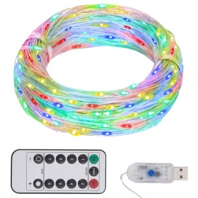 Tira de luces LED con 150 LED PVC multicolor 15 m de vidaXL, Luces de Navidad - Ref: Foro24-330054, Precio: 15,99 €, Descuent...