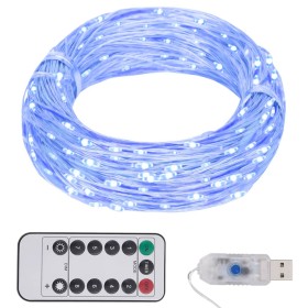 LED light strip with 150 blue LEDs, 15 meters long, made of PVC. by vidaXL, Christmas lights - Ref: Foro24-330052, Price: 15,...