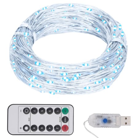 Tira de luces con 150 LED blanco frío PVC 15 m de vidaXL, Luces de Navidad - Ref: Foro24-330050, Precio: 15,21 €, Descuento: %