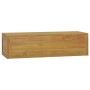 Armario de baño de pared madera maciza de teca 110x45x30 cm de vidaXL, Taquillas y armarios de almacenamiento - Ref: Foro24-3...