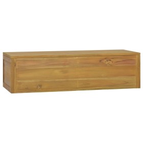 Wand-Badezimmerschrank aus massivem Teakholz 110x45x30 cm von vidaXL, Schließfächer und Lagerschränke - Ref: Foro24-338228, P...