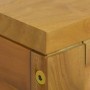 Wand-Badezimmerschrank aus massivem Teakholz 110x45x30 cm von vidaXL, Schließfächer und Lagerschränke - Ref: Foro24-338228, P...