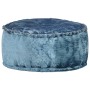 Round blue velvet pouf 40x20 cm by vidaXL, Ottomans - Ref: Foro24-287566, Price: 33,99 €, Discount: %