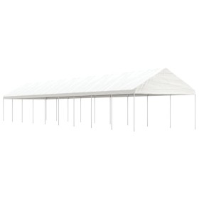 Gazebo with white polyethylene roof 20.07x4.08x3.22 m by vidaXL, Tents and gazebos - Ref: Foro24-3155517, Price: 801,99 €, Di...