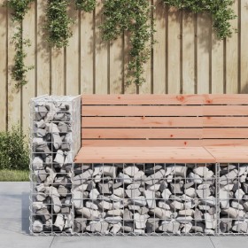 Gabion design garden bench Douglas fir wood 92x71x65.5 cm by vidaXL, garden benches - Ref: Foro24-834381, Price: 117,99 €, Di...